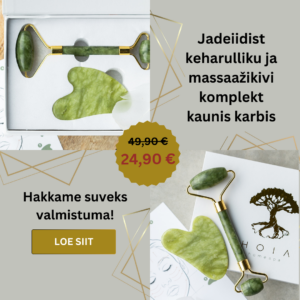 Jade roller ja gua sha kivi
