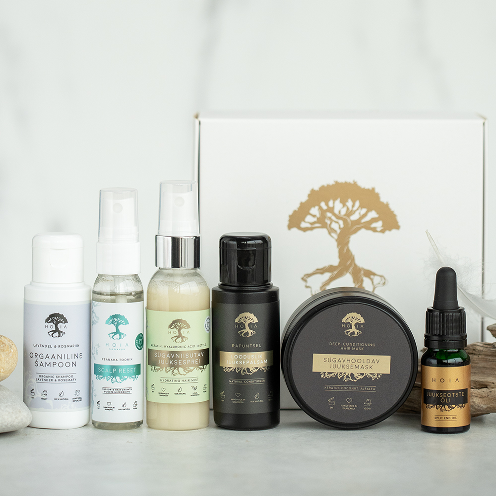 HOIA kinkekomplekt juuksetoodetega